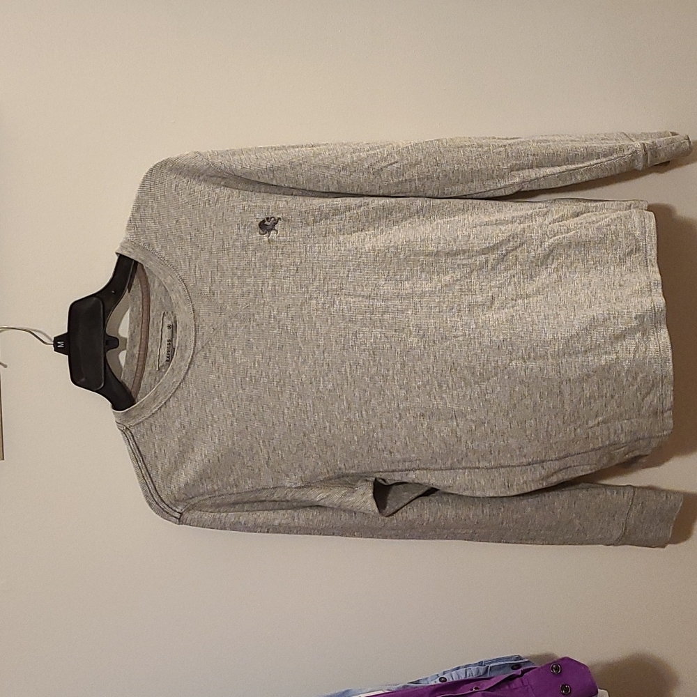 Express long sleeve waffle knit t-shirt